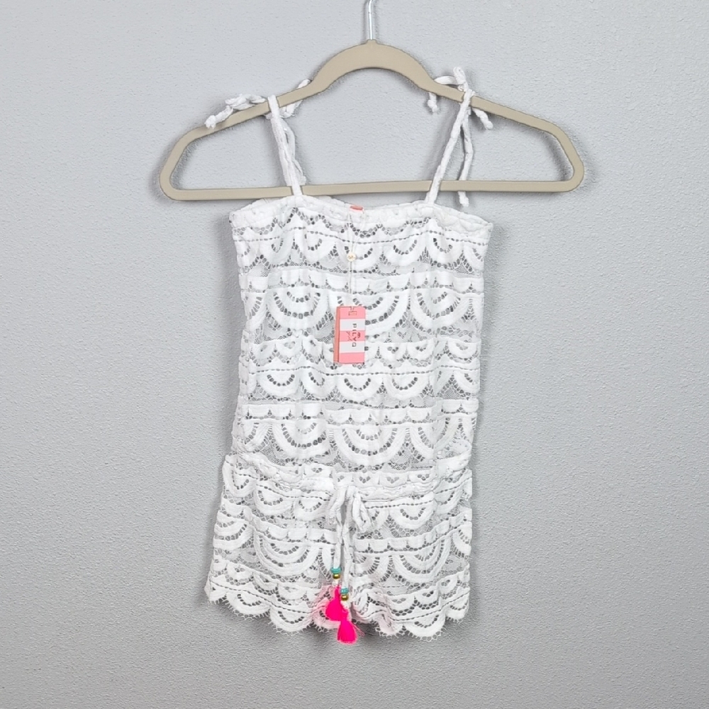 Pilyq White Lace Kids Swim Coverup